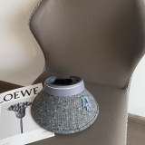 Dior New Fashion Patchwork Embroidered Sunshade Ceiling Hat
