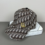 Dior Embroidered Logo Baseball Hat Couple's Versatile Duck Tongue Hat