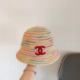 Chanel New Small Fragrant Mixed Color Bucket Hat Versatile Fisherman's Hat