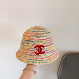 Chanel New Small Fragrant Mixed Color Bucket Hat Versatile Fisherman's Hat