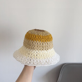 Loewe New Colorful Splicing Vacation Style Fisherman's Hat