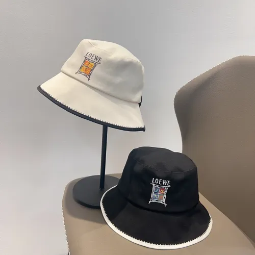 Loewe New Logo Printed Color blocked Bow Fishing Hat