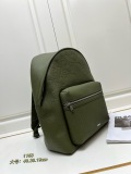 Dior Unisex Classic Embossed Logo Leather Backpack