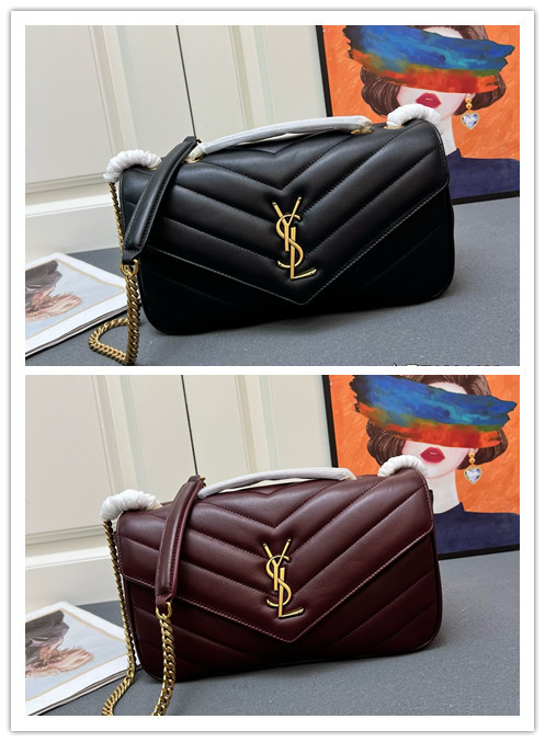 Yves Saint Laurent Classic Knitted Sheepskin Handbag Size: 29 × 17 × 8 CM
