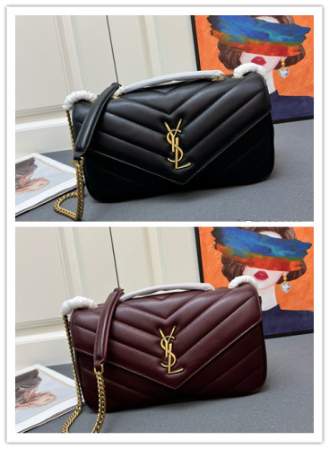 Yves Saint Laurent Classic Knitted Sheepskin Handbag Size: 29 × 17 × 8 CM