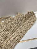 Prada New Hollow Lafite Grass Woven Tote Bag Handbag Size: 50x13x13 CM