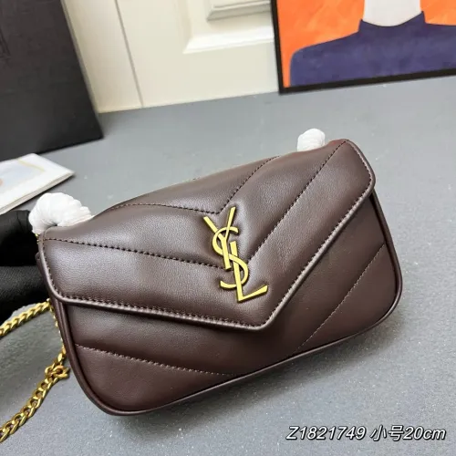 Yves Saint Laurent Mini Classic Collar Flip Sheepskin Chain Envelope Bag Size: 20 × 12 × 6 CM