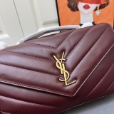 Yves Saint Laurent Classic Knitted Sheepskin Handbag Size: 29 × 17 × 8 CM