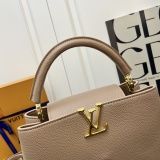 Louis Vuitton Capucines Leather Shoulder Handbag