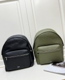 Dior Unisex Classic Embossed Logo Leather Backpack