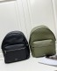 Dior Unisex Classic Embossed Logo Leather Backpack