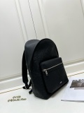 Dior Unisex Classic Embossed Logo Leather Backpack