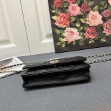Chanel Classic Logo Hollow Flip Sheepskin Chain Crossbody Bag Size: 19.5 CM