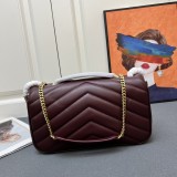 Yves Saint Laurent Classic Knitted Sheepskin Handbag Size: 29 × 17 × 8 CM