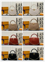 Louis Vuitton Capucines Leather Shoulder Handbag