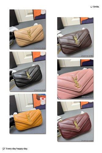 Yves Saint Laurent Mini Classic Collar Flip Sheepskin Chain Envelope Bag Size: 20 × 12 × 6 CM
