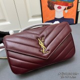 Yves Saint Laurent Classic Knitted Sheepskin Handbag Size: 29 × 17 × 8 CM