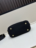 Prada Fashion Elegant Linen Leather Tote Bag Crossbody Bag Size: 22x15x12 CM