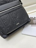Dior Unisex Classic Embossed Logo Leather Backpack