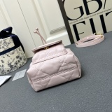 Dior Fashion Elegant Mini Sheepskin One Shoulder Bucket Bag Size: 14x15x7 CM