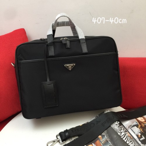 Prada New Men's Classic Business Handcase Crossbody Bag Size: 40x30x12CM