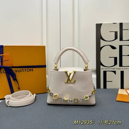 Louis Vuitton Capucines Mini Leather Shoulder Handbag Size: 21x14x8 CM