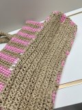 Prada New Hollow Lafite Grass Woven Tote Bag Handbag Size: 50x13x13 CM
