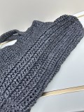 Prada New Hollow Lafite Grass Woven Tote Bag Handbag Size: 50x13x13 CM