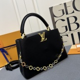 Louis Vuitton Capucines Leather Shoulder Handbag