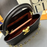 Louis Vuitton Capucines Leather Shoulder Handbag
