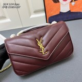Yves Saint Laurent Classic Collar Flap Sheepskin Handheld Chain Envelope Bag Size: 24 × 14 × 6 CM