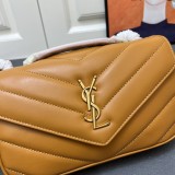 Yves Saint Laurent Classic Collar Flap Sheepskin Handheld Chain Envelope Bag Size: 24 × 14 × 6 CM