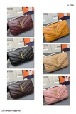 Yves Saint Laurent Classic Collar Flap Sheepskin Handheld Chain Envelope Bag Size: 24 × 14 × 6 CM
