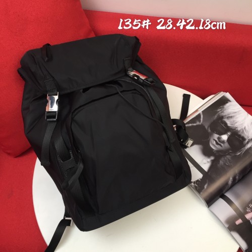 Prada New Unisex Casual Waterproof Backpack Size: 28x42x18CM