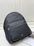 Dior Unisex Classic Embossed Logo Leather Backpack