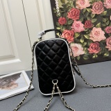 Chanel Classic Double C Diamond Grid Chain Bag Size: 18x13x9 CM