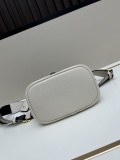 Prada Fashion Elegant Sheepskin Lock Crossbody Bag Handbag Size: 19x18x12 CM