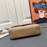 Yves Saint Laurent Classic Collar Flap Sheepskin Handheld Chain Envelope Bag Size: 24 × 14 × 6 CM