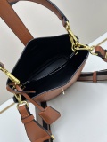 Prada Fashion Elegant Sheepskin Lock Crossbody Bag Handbag Size: 19x18x12 CM