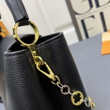Louis Vuitton Capucines Leather Shoulder Handbag