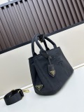 Prada Fashion Elegant Linen Leather Tote Bag Crossbody Bag Size: 30x20x15 CM