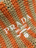 Prada New Hollow Lafite Grass Woven Tote Bag Handbag Size: 50x13x13 CM