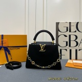 Louis Vuitton Capucines Leather Shoulder Handbag