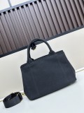 Prada Fashion Elegant Linen Leather Tote Bag Crossbody Bag Size: 30x20x15 CM
