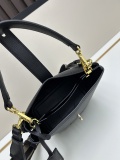 Prada Fashion Elegant Sheepskin Lock Crossbody Bag Handbag Size: 19x18x12 CM
