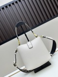 Prada Fashion Elegant Sheepskin Lock Crossbody Bag Handbag Size: 19x18x12 CM