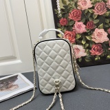 Chanel Classic Double C Diamond Grid Chain Bag Size: 18x13x9 CM