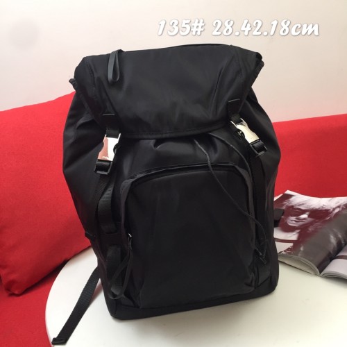 Prada New Unisex Casual Waterproof Backpack Size: 28x42x18CM