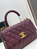 Chanel Classic Coco Handle Double C Chain Crossbody Bag Handbag Size: 22x15x8 CM