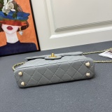 Chanel Classic Double C Retro Flip Sheepskin Handbag Crossbody Bag Size: 24x12 CM